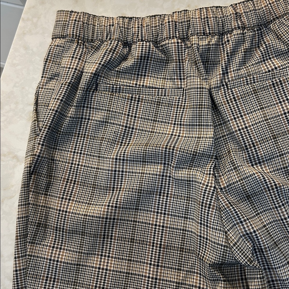 LOFT - Plaid Pull On Tapered Ankle Pants - Picture 10 of 10